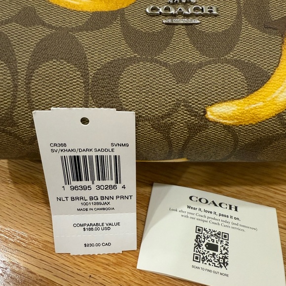 Nolita Barrel Bag In Signature Canvas With Banana Print - Picture 2 of 5